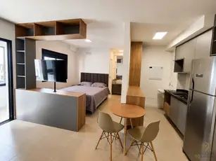 Studio mobiliado no condomínio Sirus - Centro