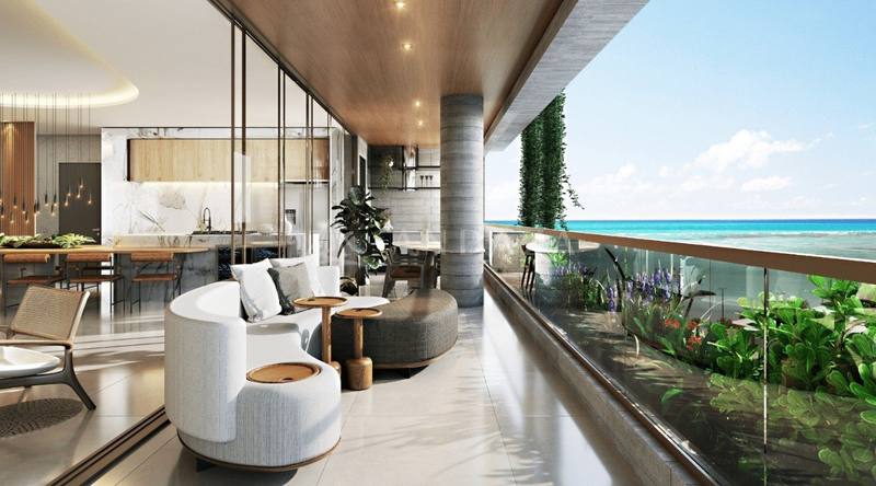 Apartamento 4 suítes e gabinete no Edifício Urban - Jatiúca