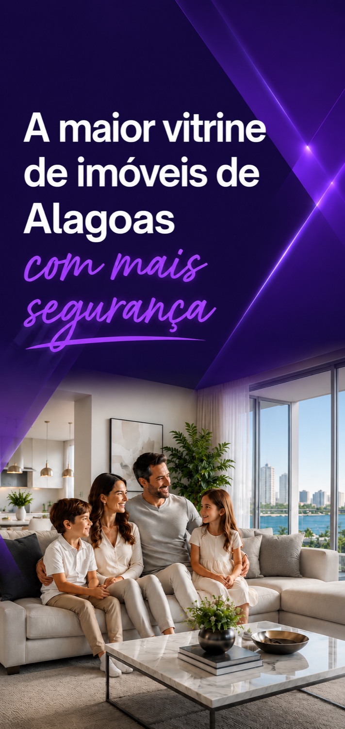 A maior vitrine de imóveis de Alagoas, com mais segurança. Corretores com CRECI verificado e mais confiança em cada contato.